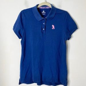 Disney Parks Women’s Size Large Mickey Mouse Short Sleeve Polo Shirt